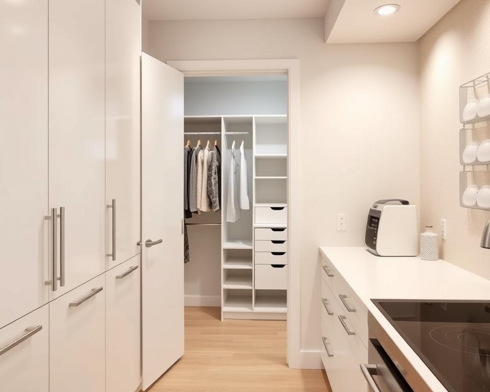 organización por áreas cocina clóset